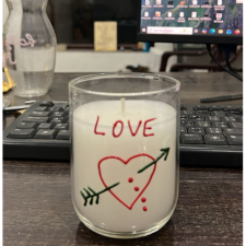 Love Arrow Decorative Candle Jar