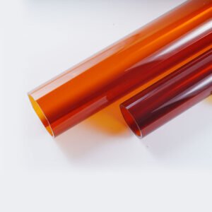 Wholesale Clear Amber Color Borosilicate Glass Tube 100mm Glass Tube