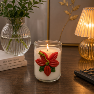 Floral Decorative Candle Jar